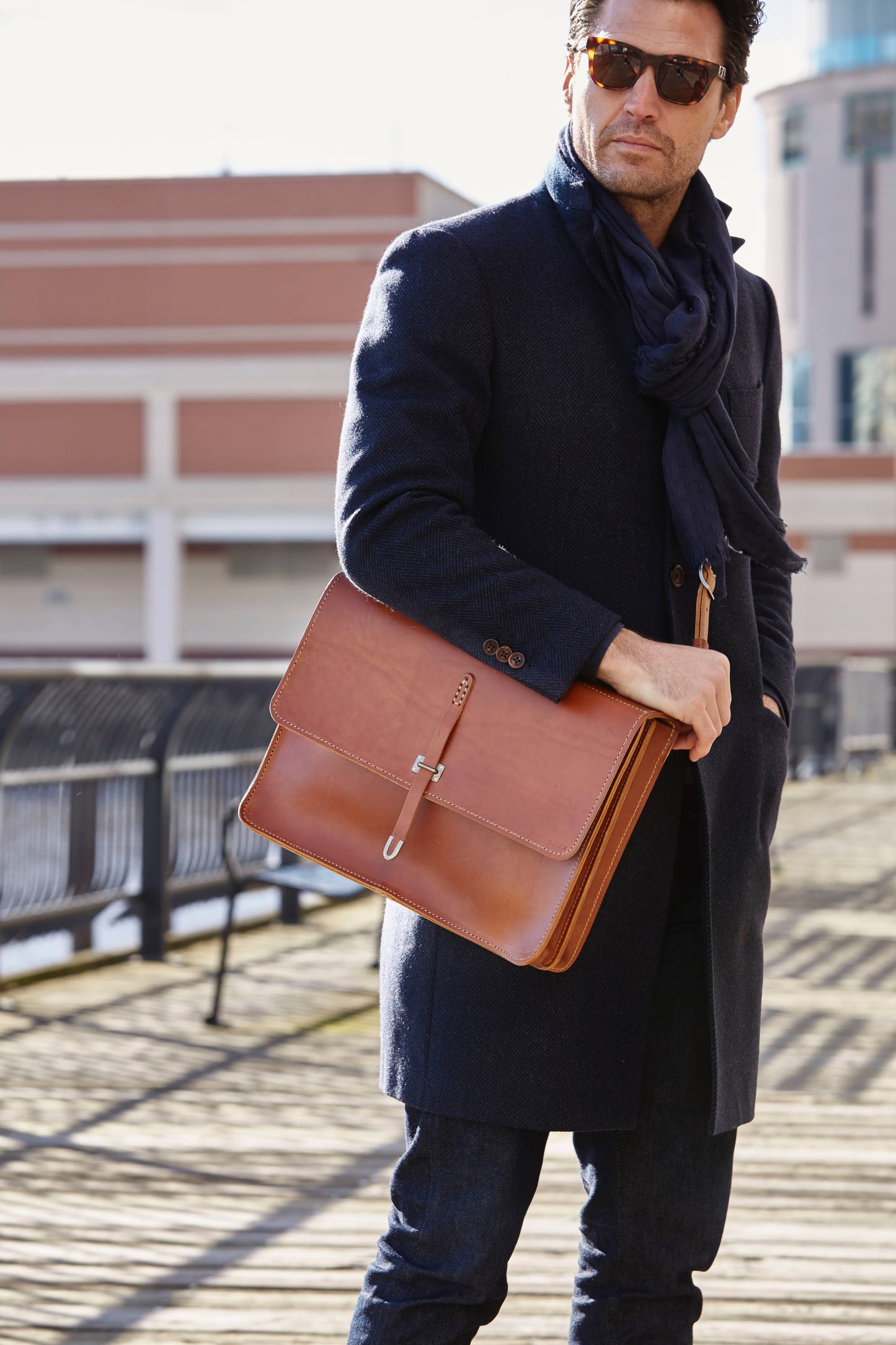 No. 486 15" Schoolboy Satchel
